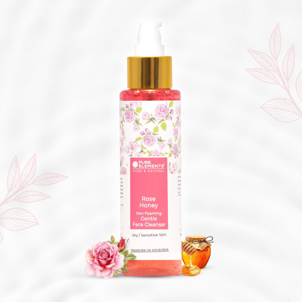 Rose Honey Non-Foaming Gentle Face Cleanser for Sensitive Skin
