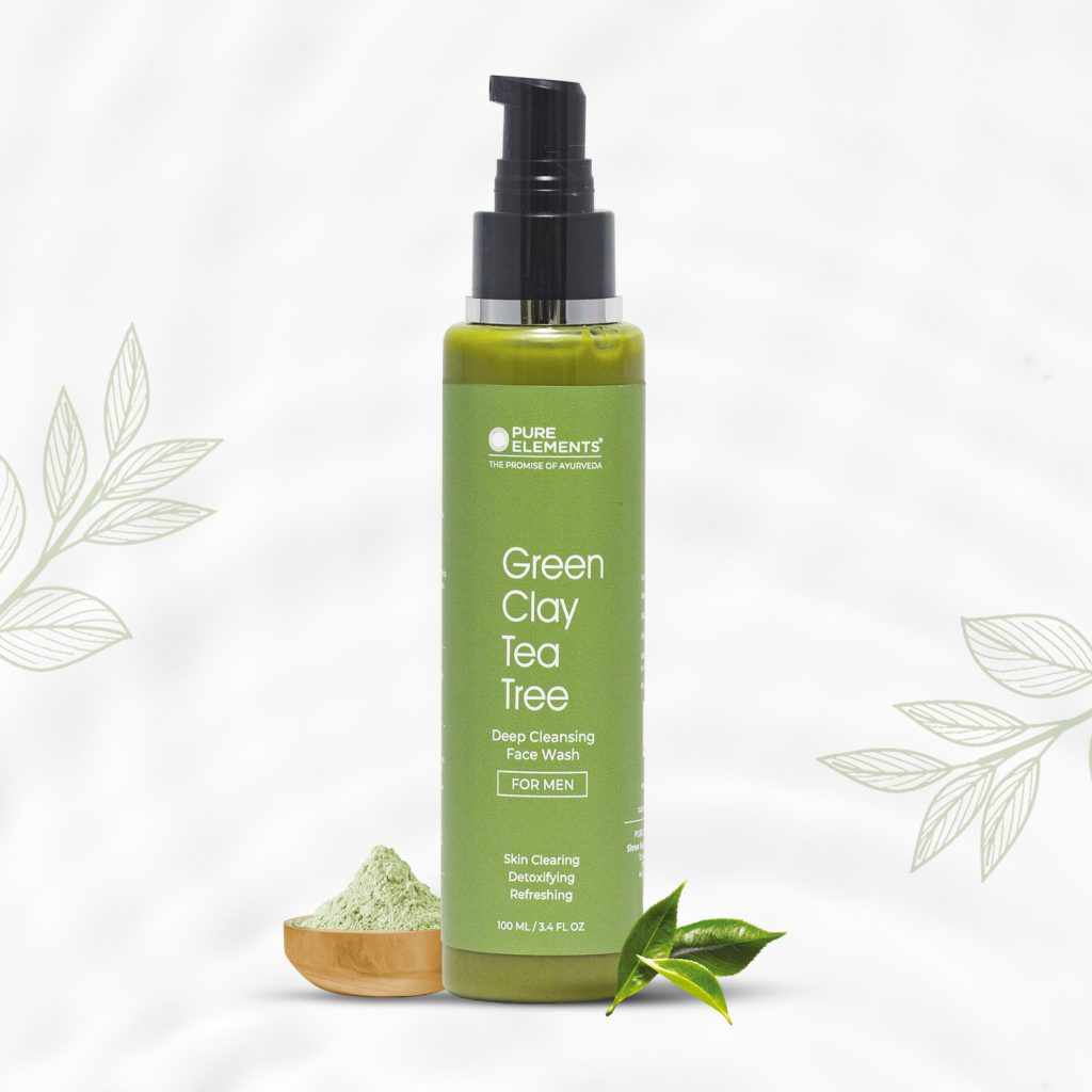 Green Clay Teatree Deep Cleansing Face Wash for MEN