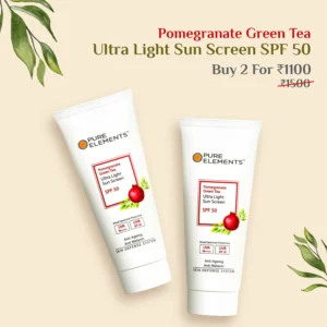 Combo Offer- Pomegranate Green Tea Ultralight Sunscreen SPF 50 (Pack of 2)