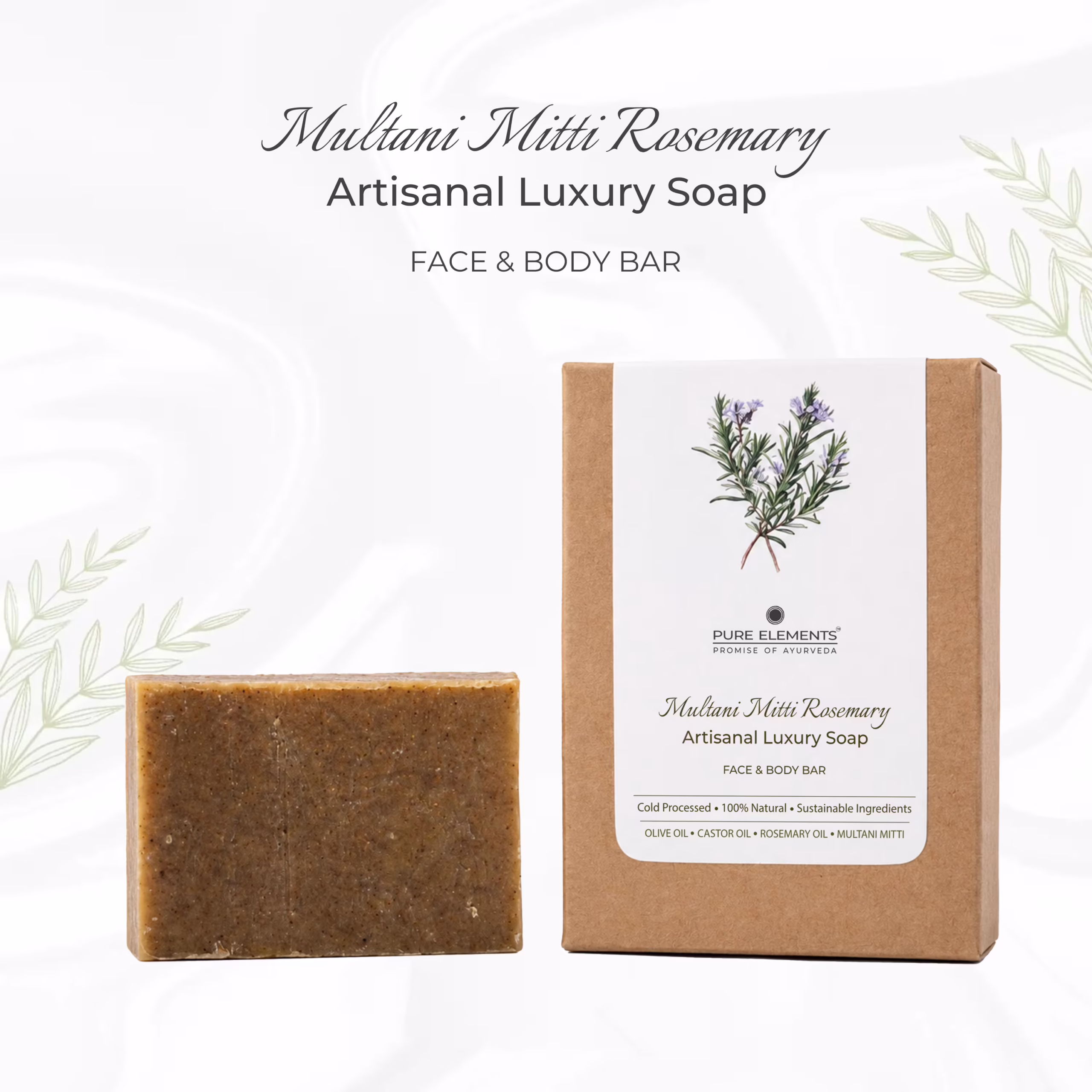 Multani Mitti Rosemary Artisanal Luxury Soap